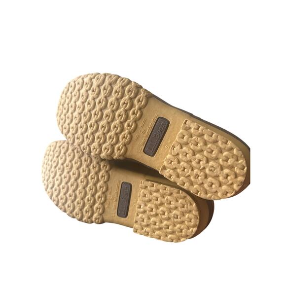 LL Bean Women Rain Boot Leather Tan Size 6M N - Picture 6 of 6